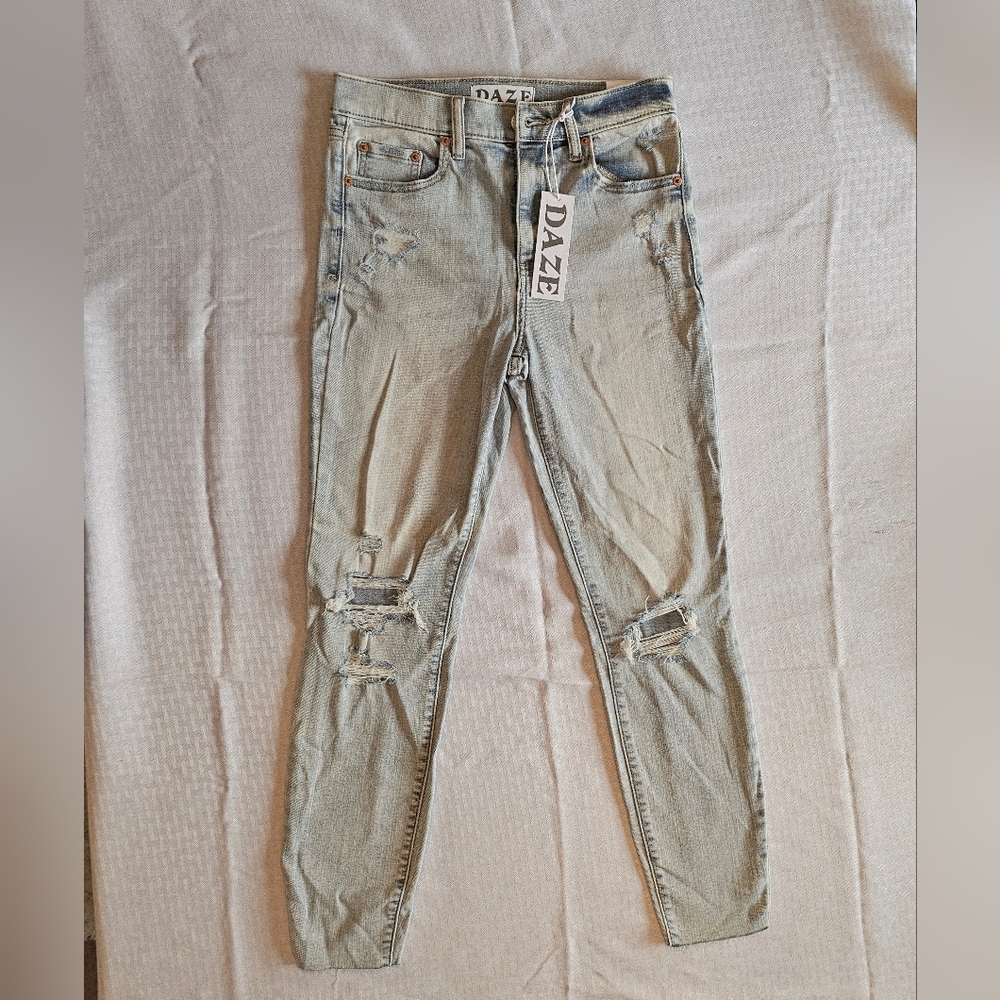 DAZE Denim Call You Back Crop High Rise Skinny‎ Jeans Size 27 NWT